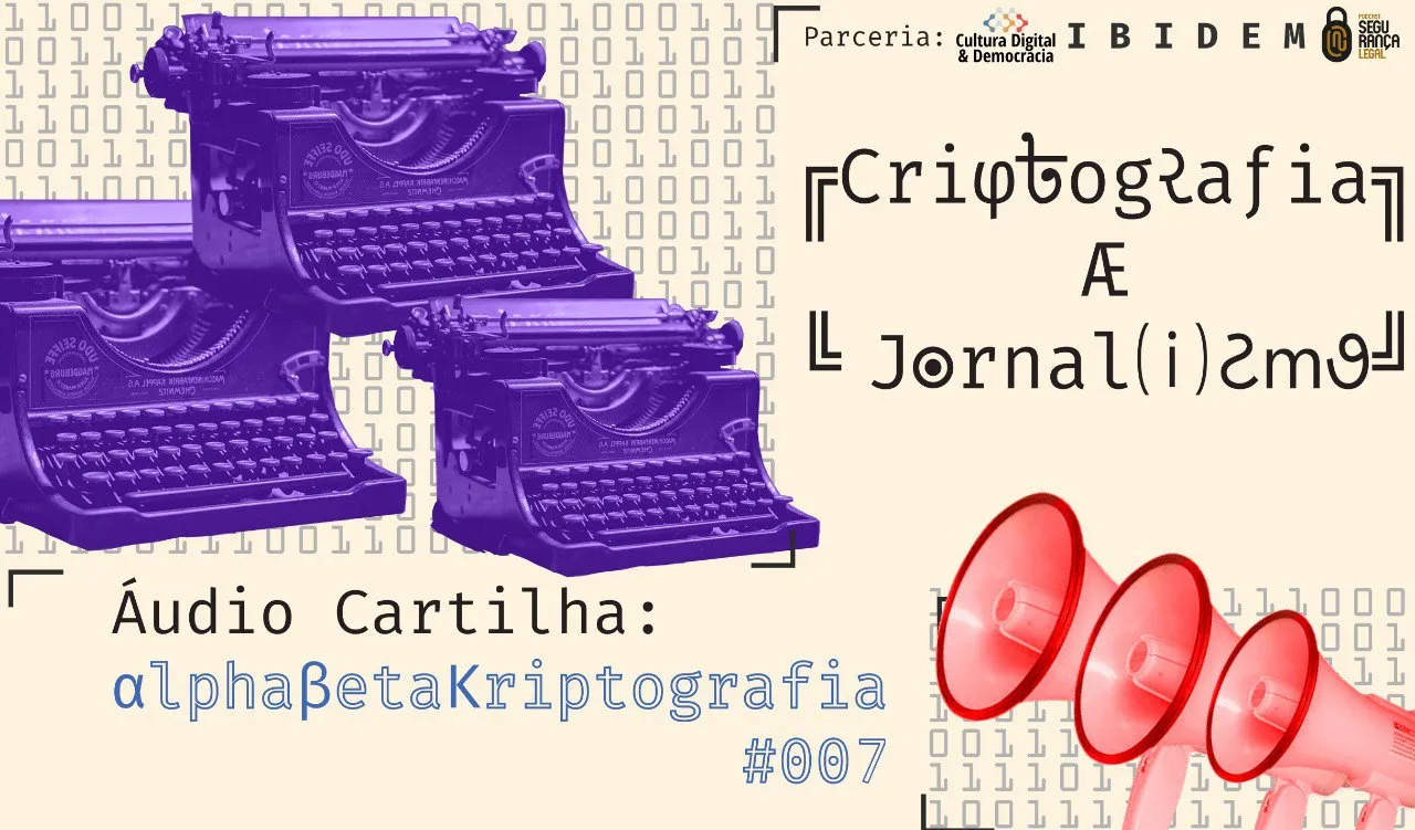 Capa do episódio #7: AlphaBetaKriptografia – #007 – Criptografia e Jornalismo