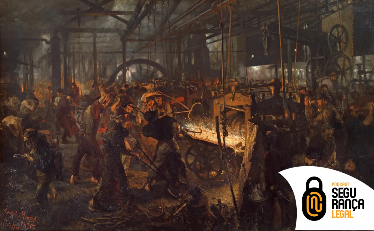 Capa do episódio #408: Eisenwalzwek (Moderne Cyklopen) de Adolph Menzel